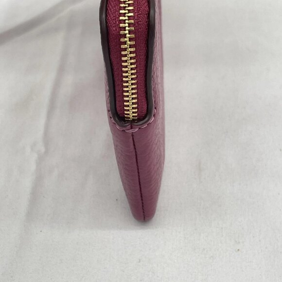 NEW COACH Women’s Corner Zip Wristlet CP483 Pebble Leather Pink – NWT - Picture 6 of 10